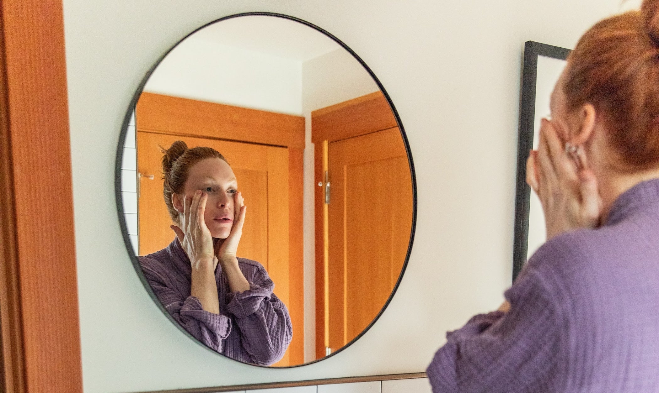 Woman with radiant skin representing rakta dhatu, blood circulation and skin vitality in Ayurveda