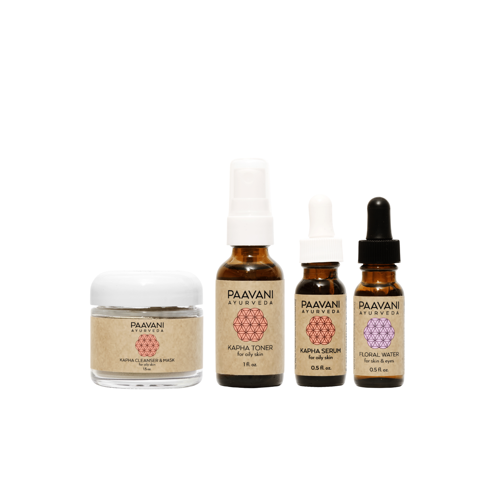 Kapha Skincare Ritual | Travel Size Ayurvedic Set for Oily Skin