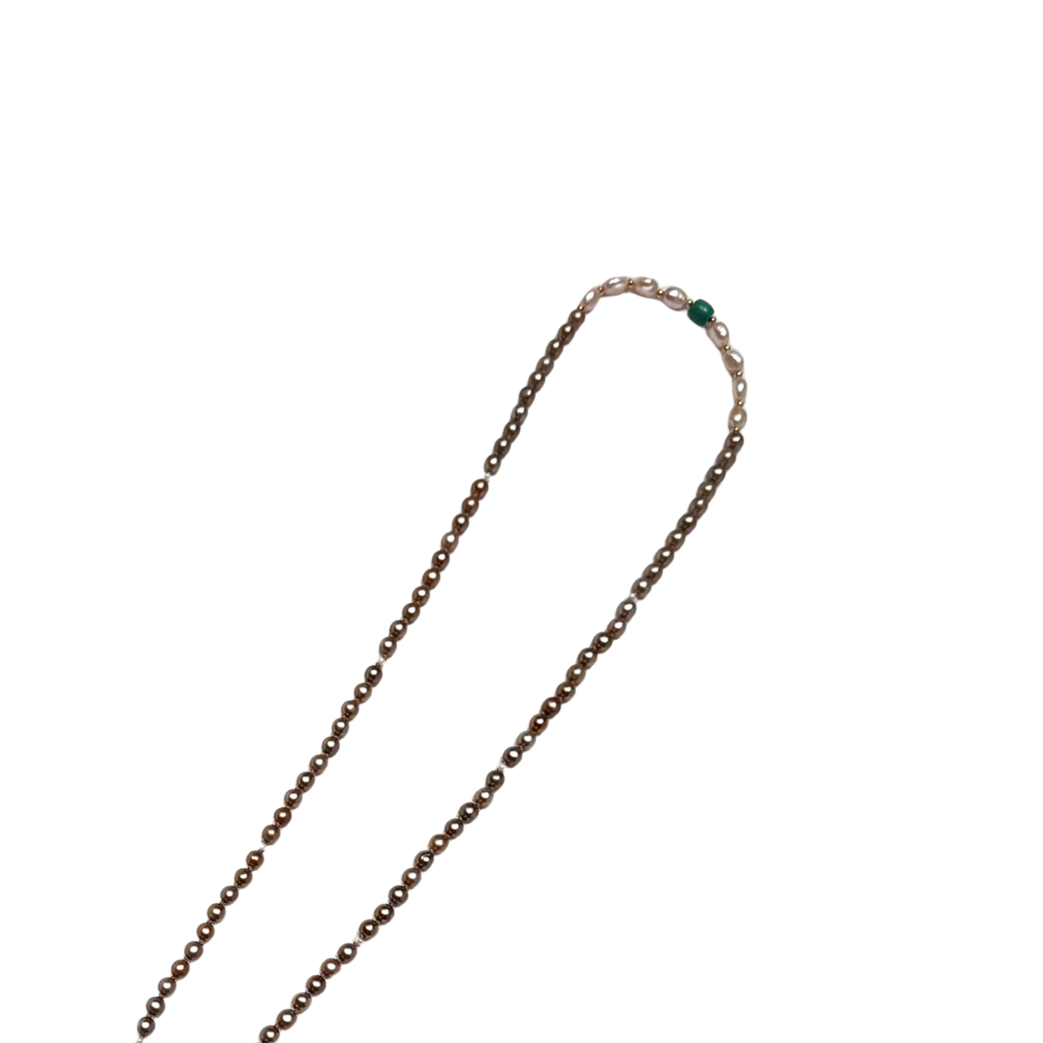 Virya Mala | Chocolate, Pink & White Pearl Mala for Strength, Energy & Courage