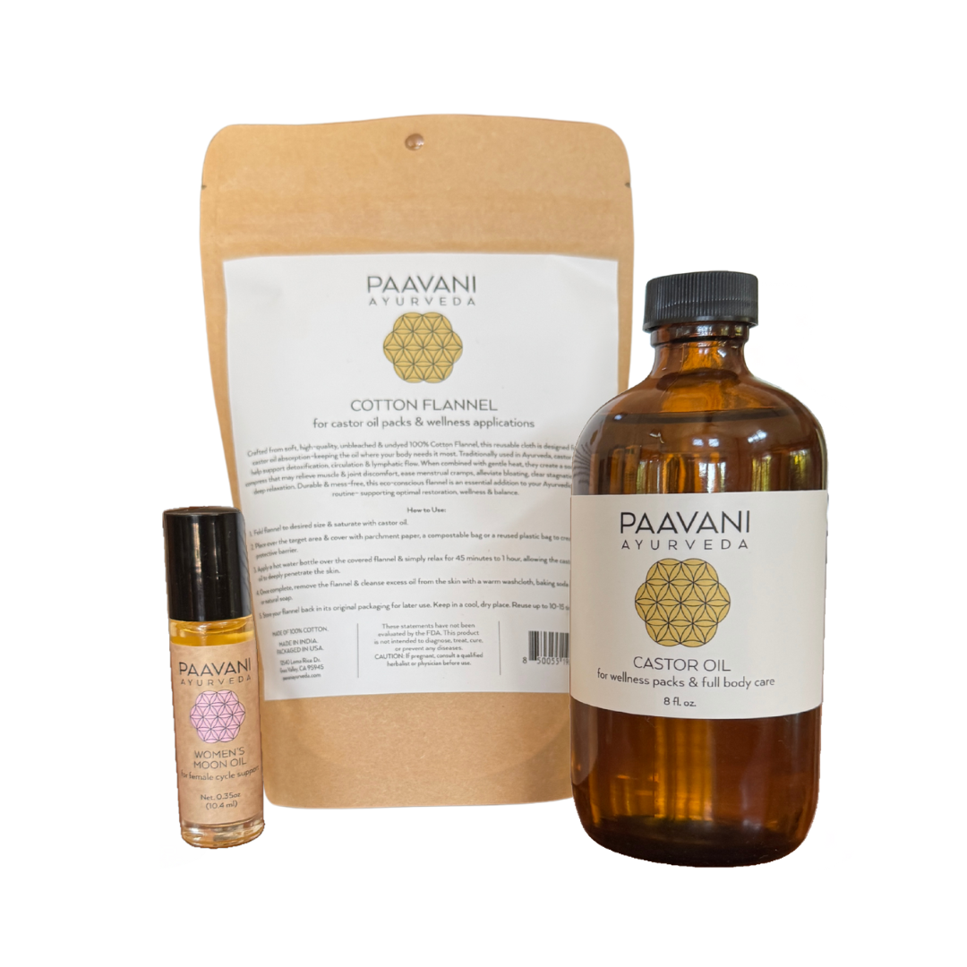 Moon Cycle Stack | Ayurvedic Ritual for for Cramp Relief & Menstrual Support