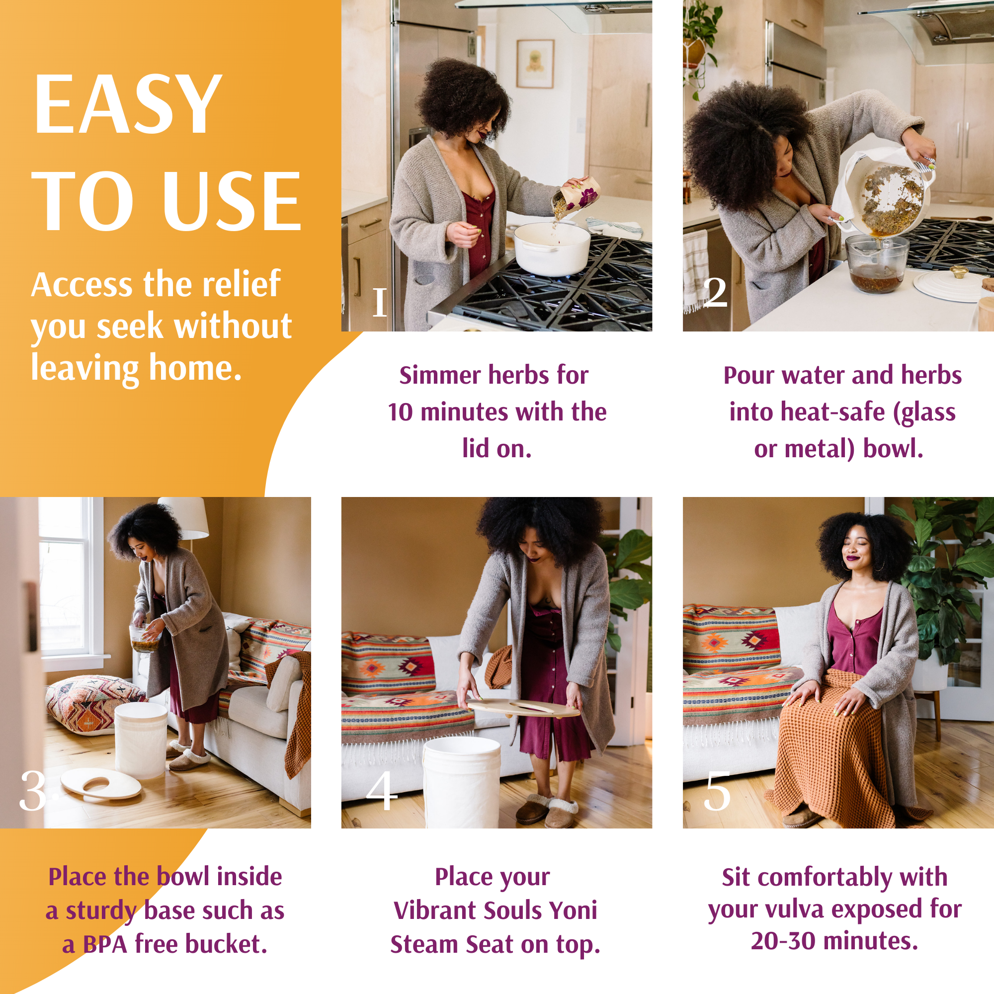Yoni Steam Seat | Traditional, Compact & Earth-Aligned Steaming Support