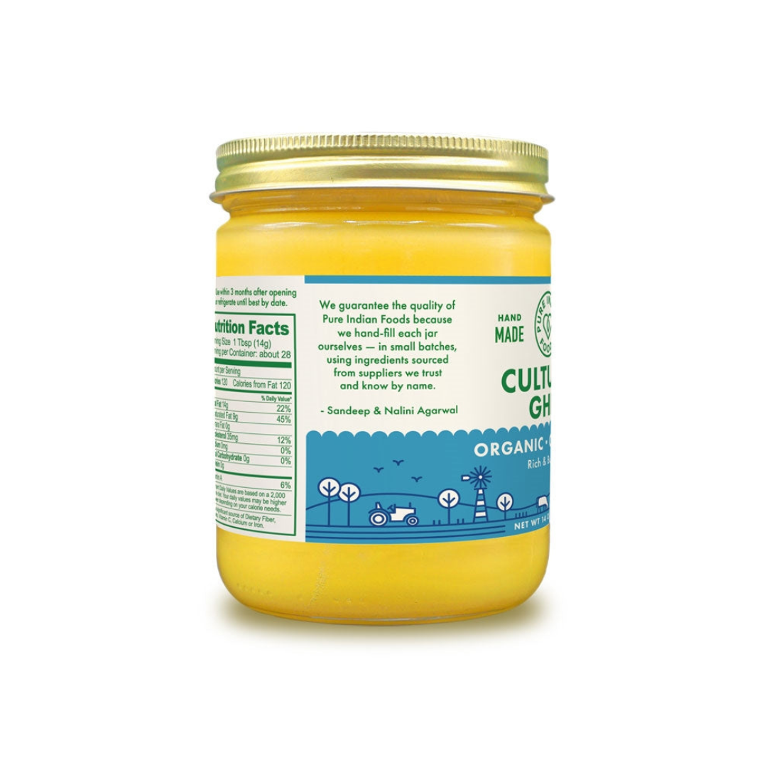 Cultured Ghee | Grass-Fed & Certified Organic Ayurvedic Ghee