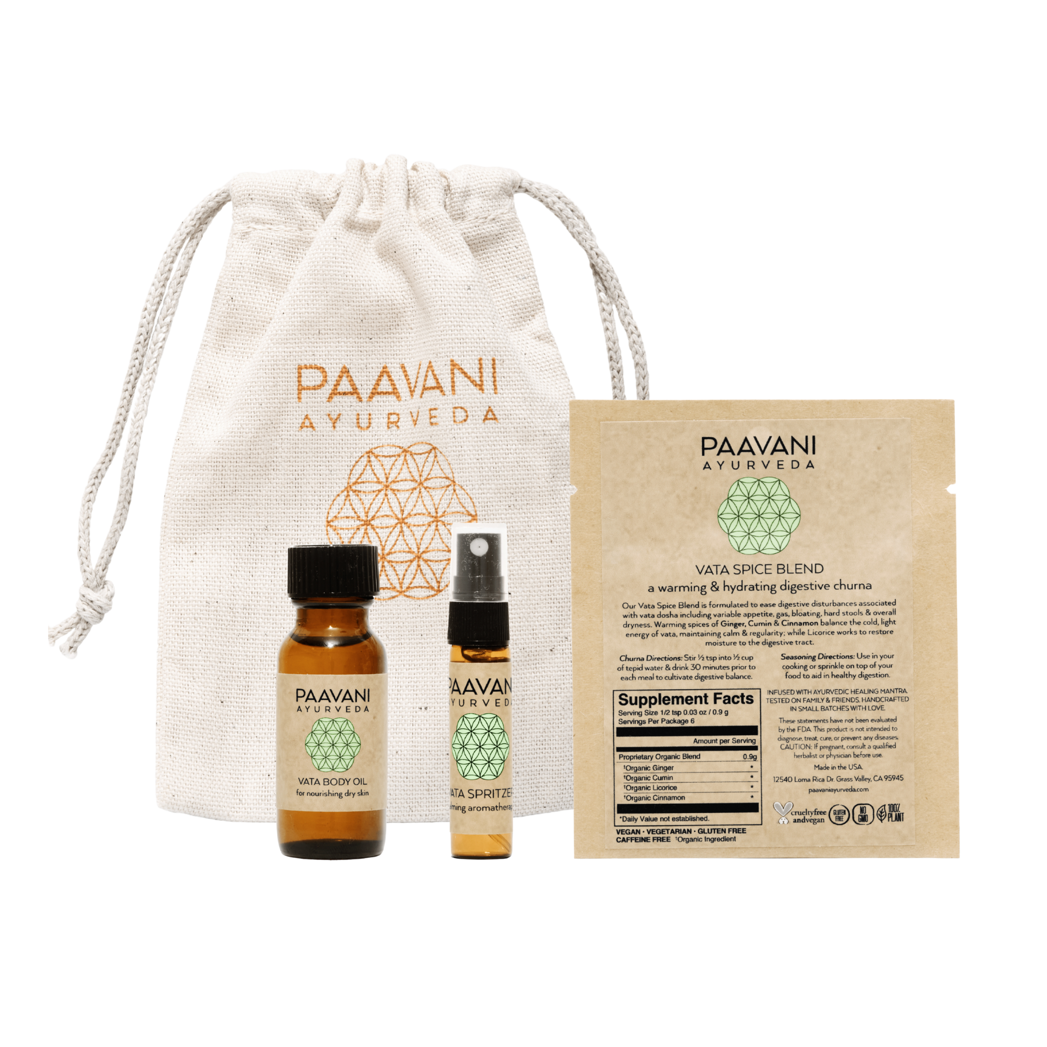 Fall Sampler Kit | Ayurvedic Set for Vata Season