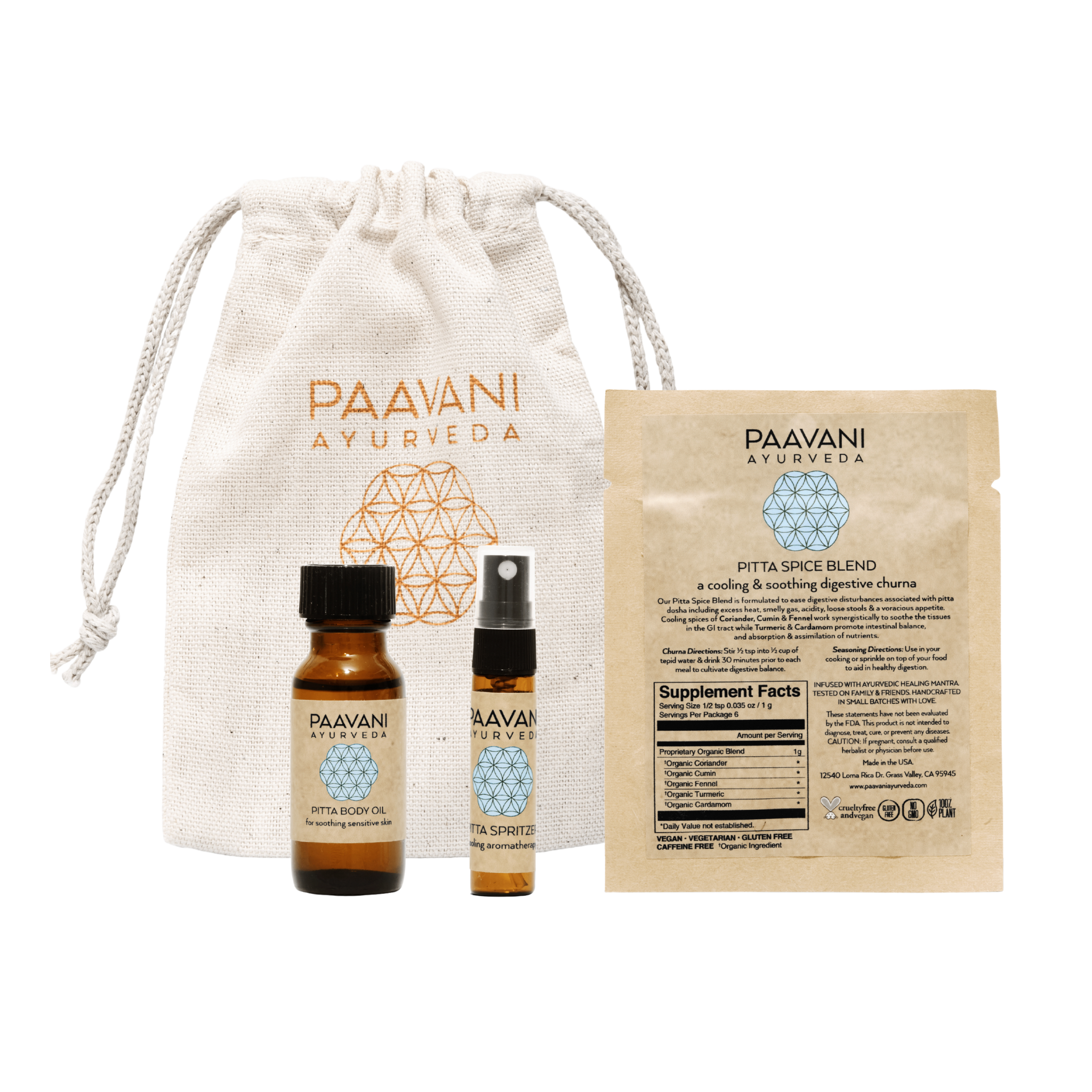 Summer Sampler Kit | Ayurvedic Set for Pitta Season