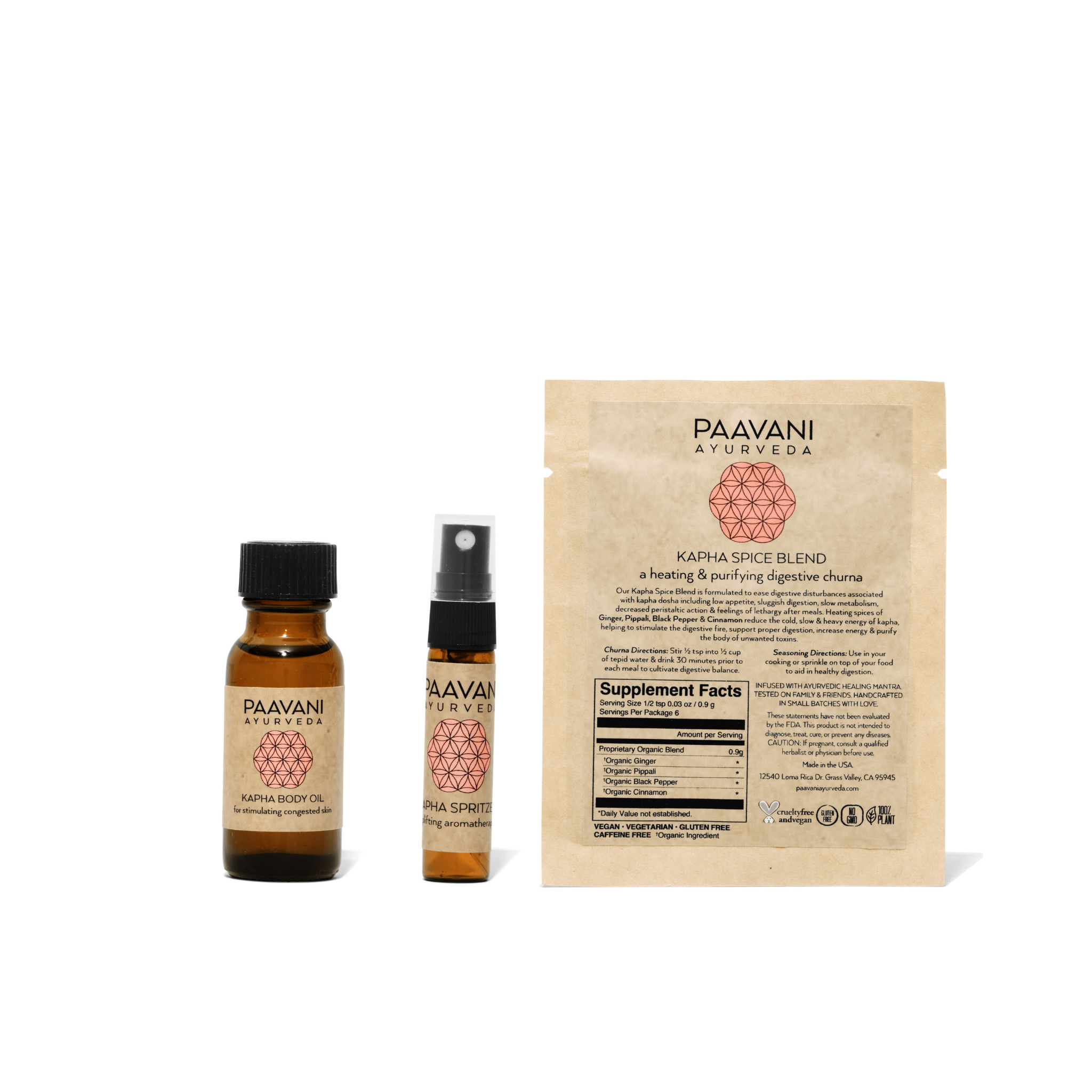 Spring Sampler Kit | Ayurvedic Set for Kapha Season