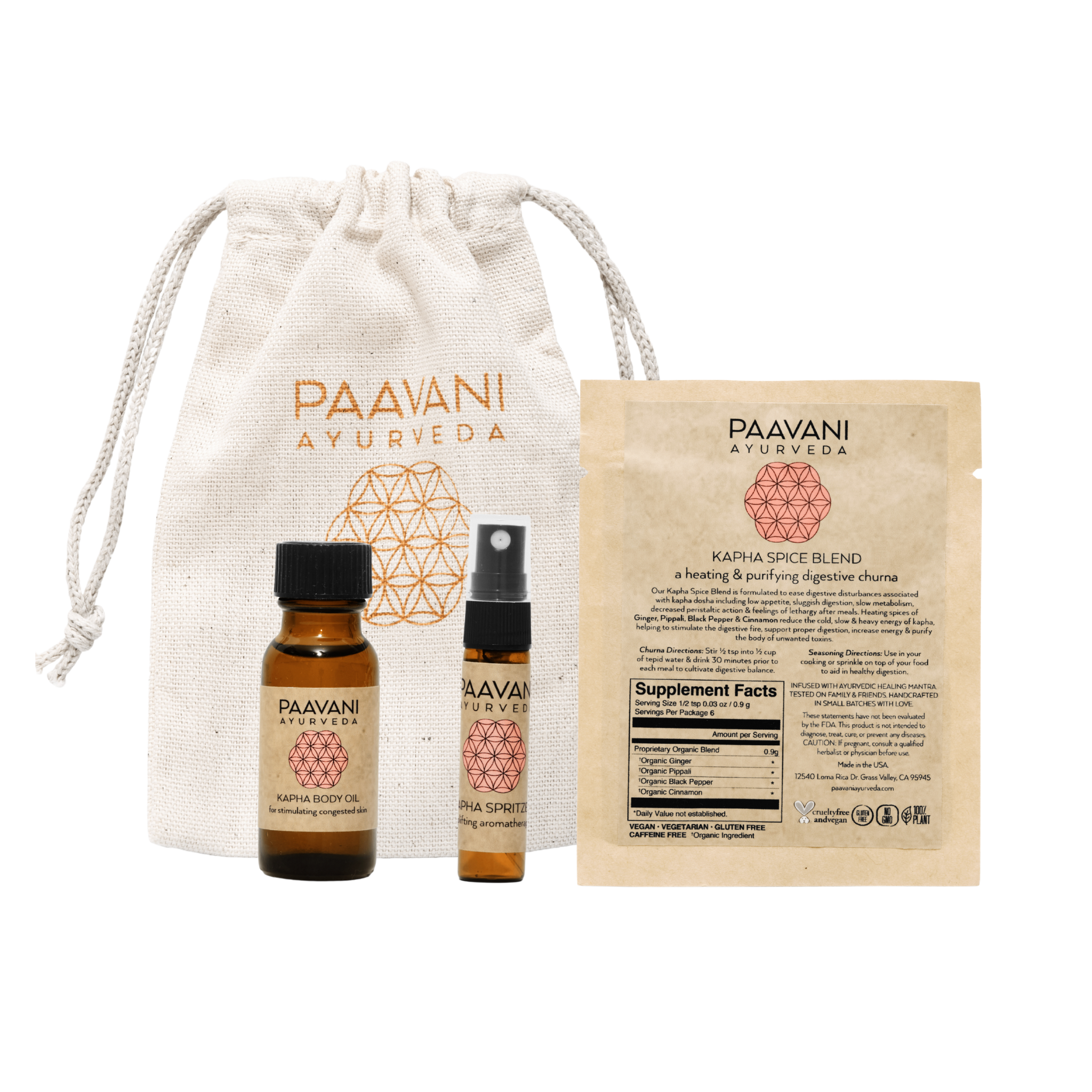 Spring Sampler Kit | Ayurvedic Set for Kapha Season