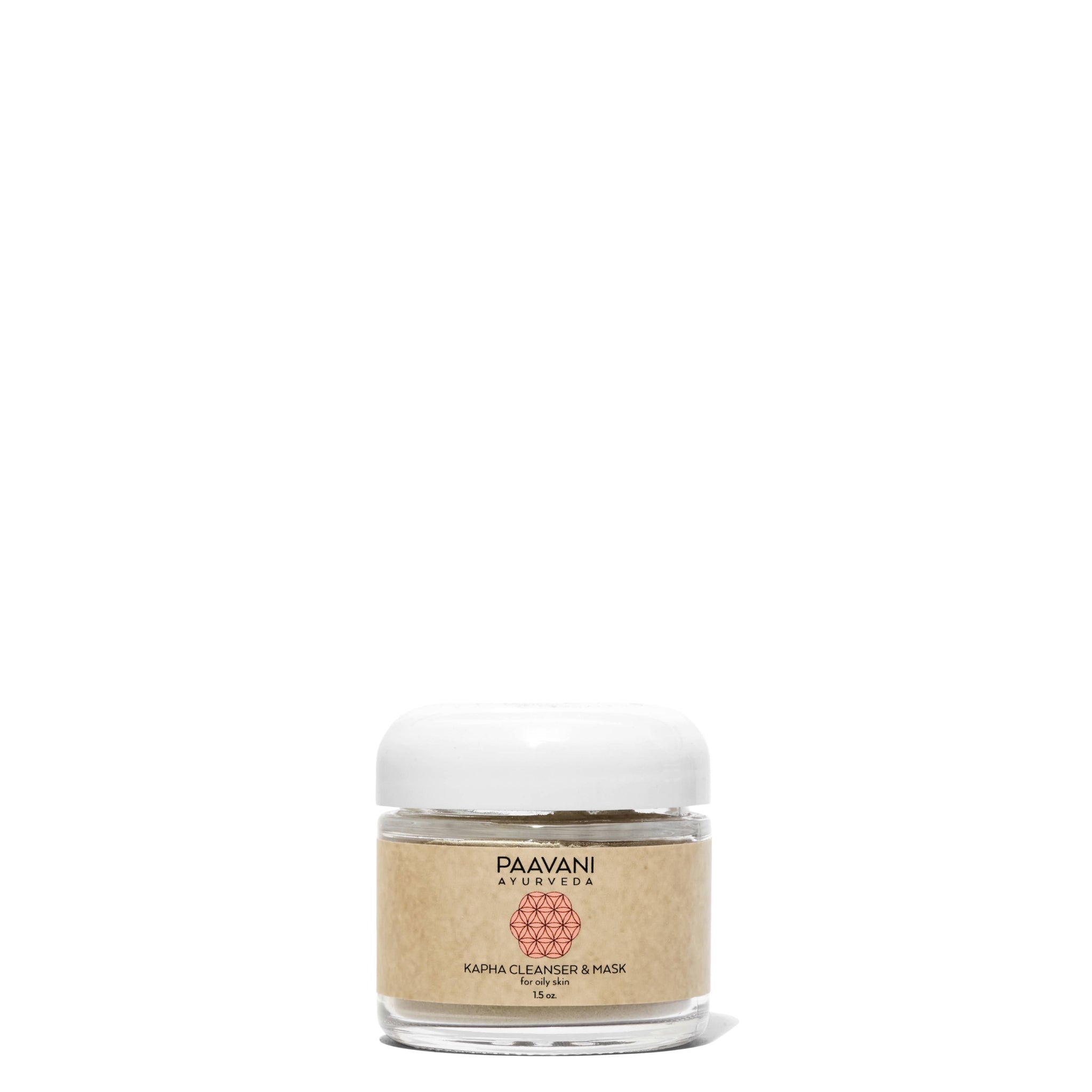 Paavani Ayurveda product jar on a white background