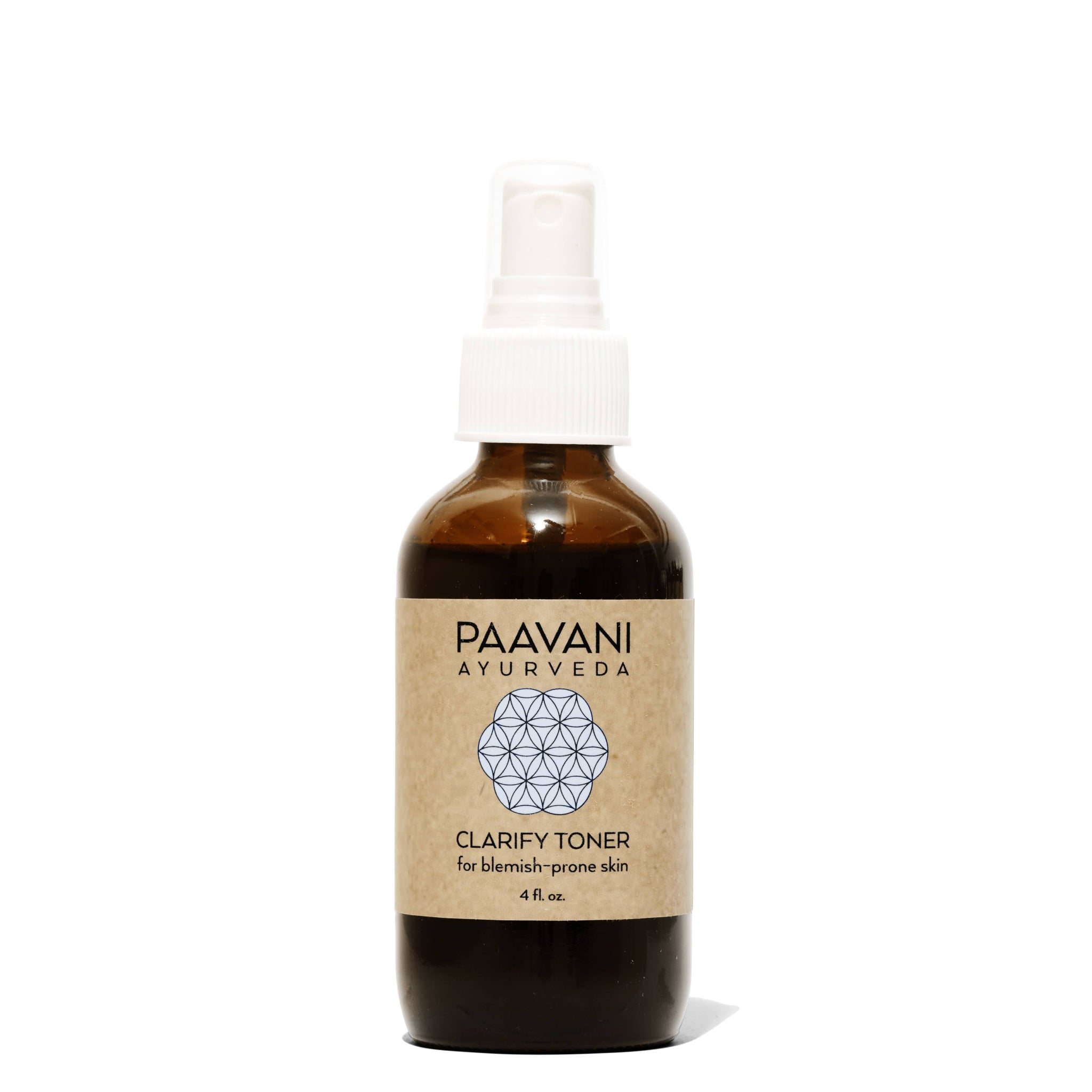 Paaavani Ayurveda Clarify Toner bottle on a white background