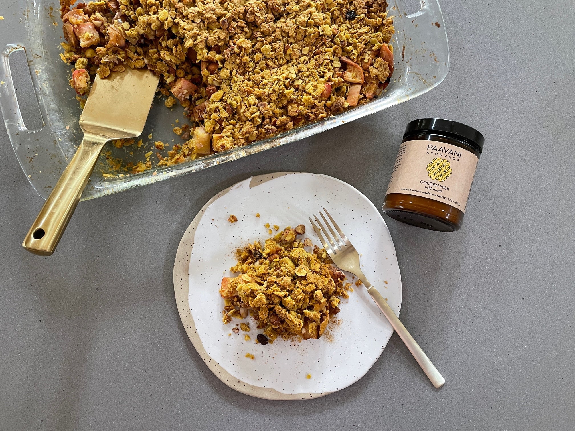 Ayurvedic Golden Apple Crisp