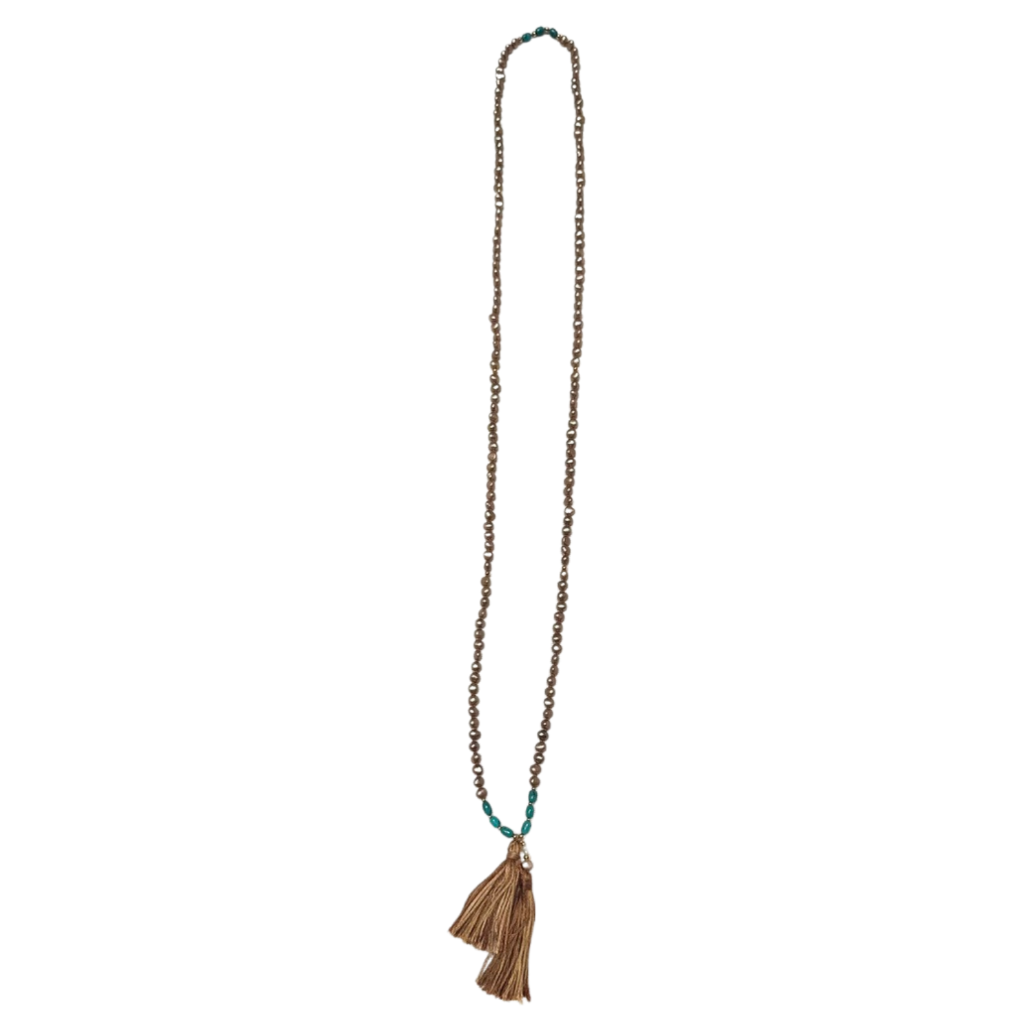 Karuna Mani Mala | Chocolate & White Pearl Mala for Compassion & Spiritual Longing