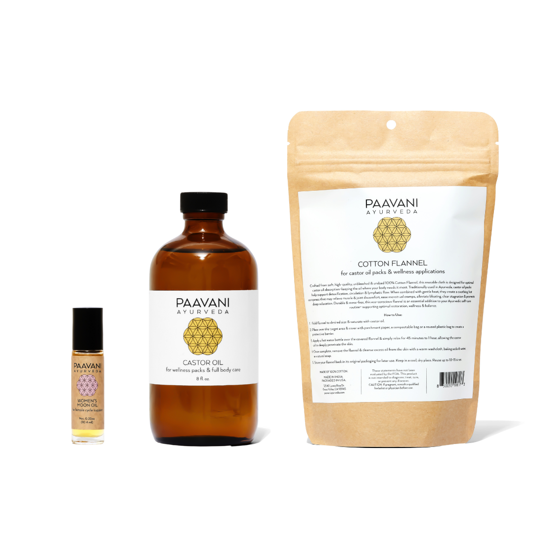 Moon Cycle Stack | Ayurvedic Ritual for for Cramp Relief & Menstrual Support