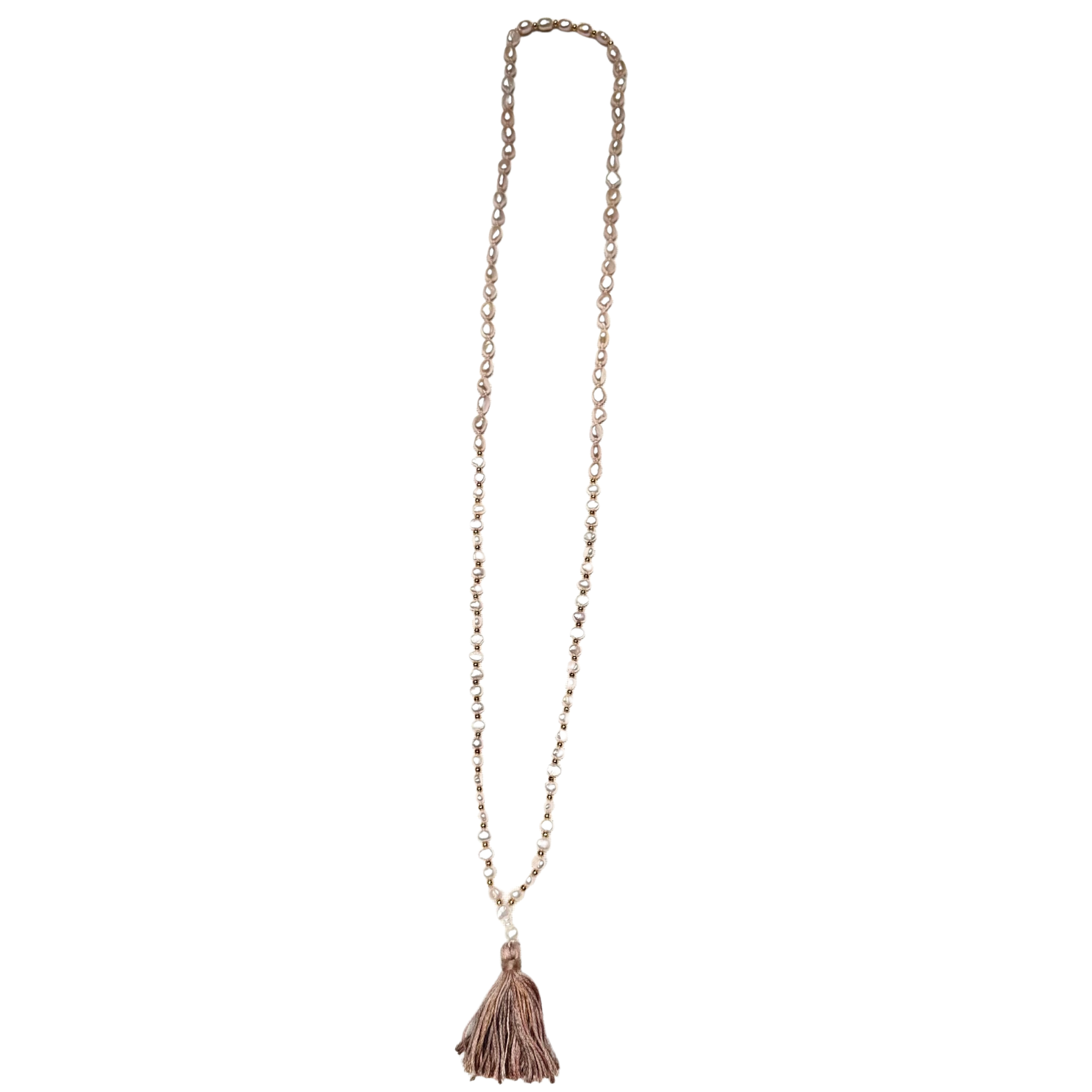 Atma Prema Mala | Peach & White Pearl Mala for Unconditional Self-Love