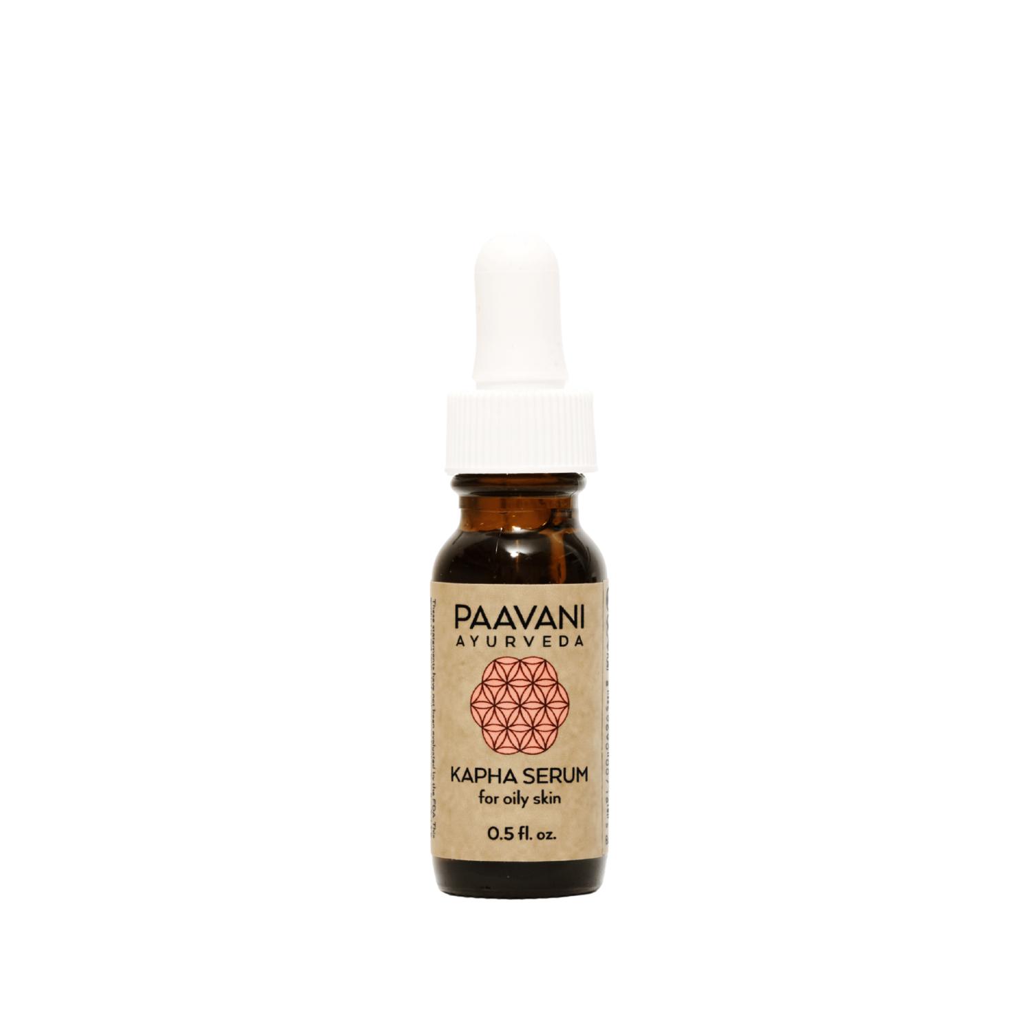Paavani Ayurveda Kapha Serum 0.5oz bottle on a white background