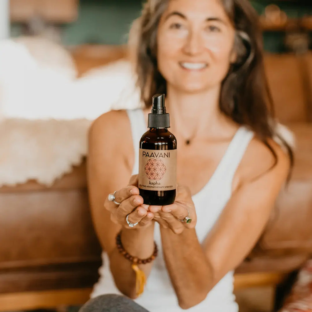 Paavani Kapha Spritzer | Ayurvedic Aromatherapy Mist for Energy & Elevation