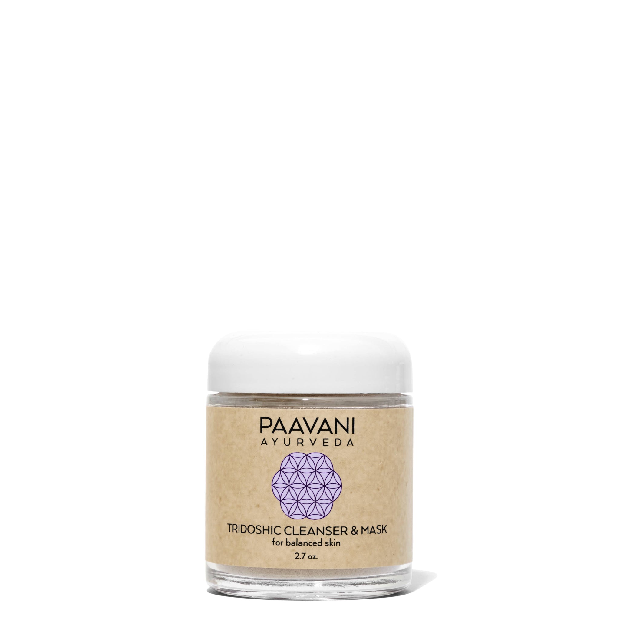 Jar of Paavani Ayurveda Tridoshic Cleanser & Mask on a white background
