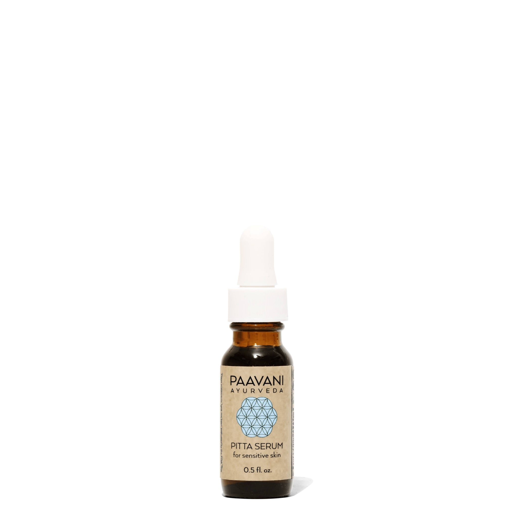 Paavani Ayurveda Pitta Serum bottle on a white background