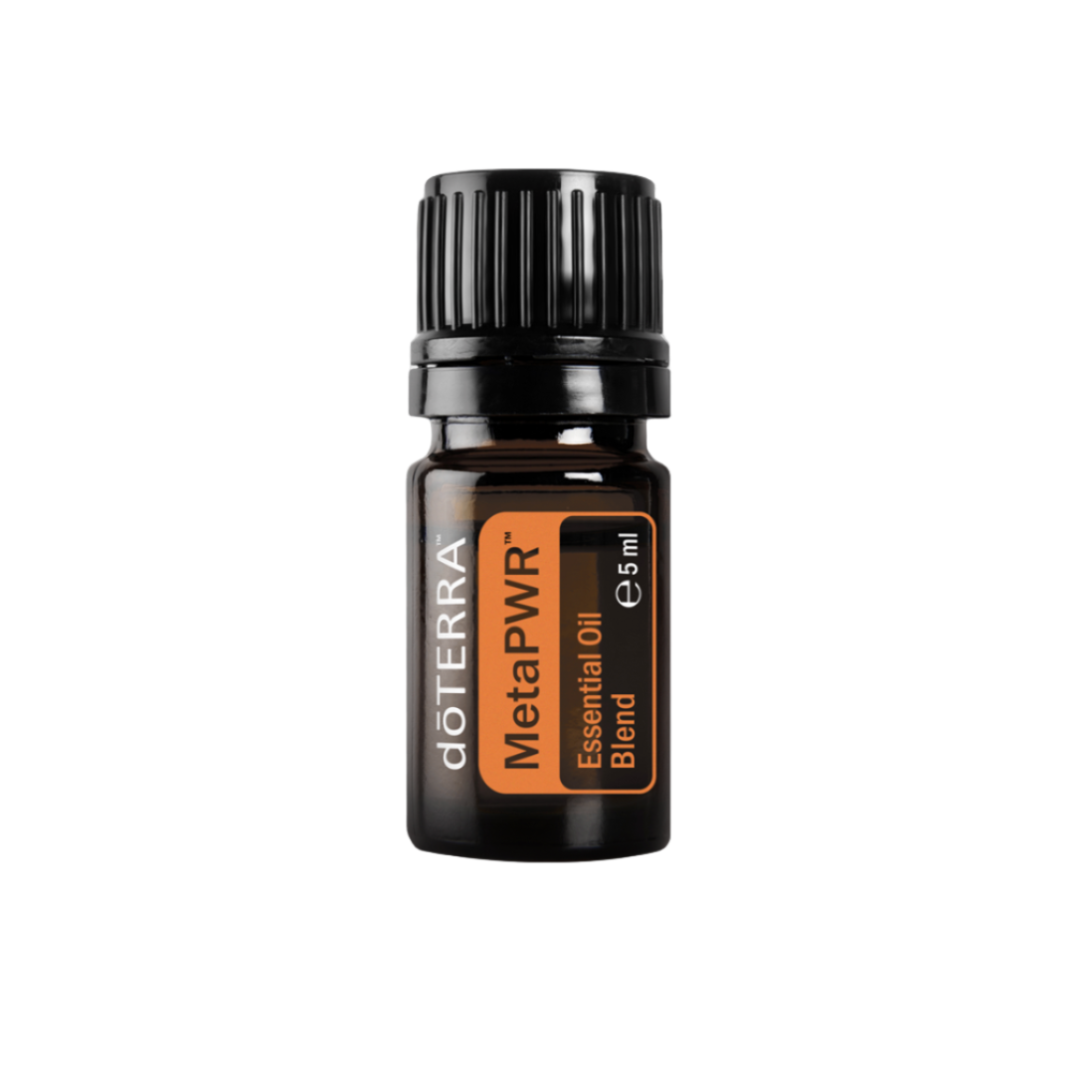 doTERRA MetaPWR essential oil bottle on a white background
