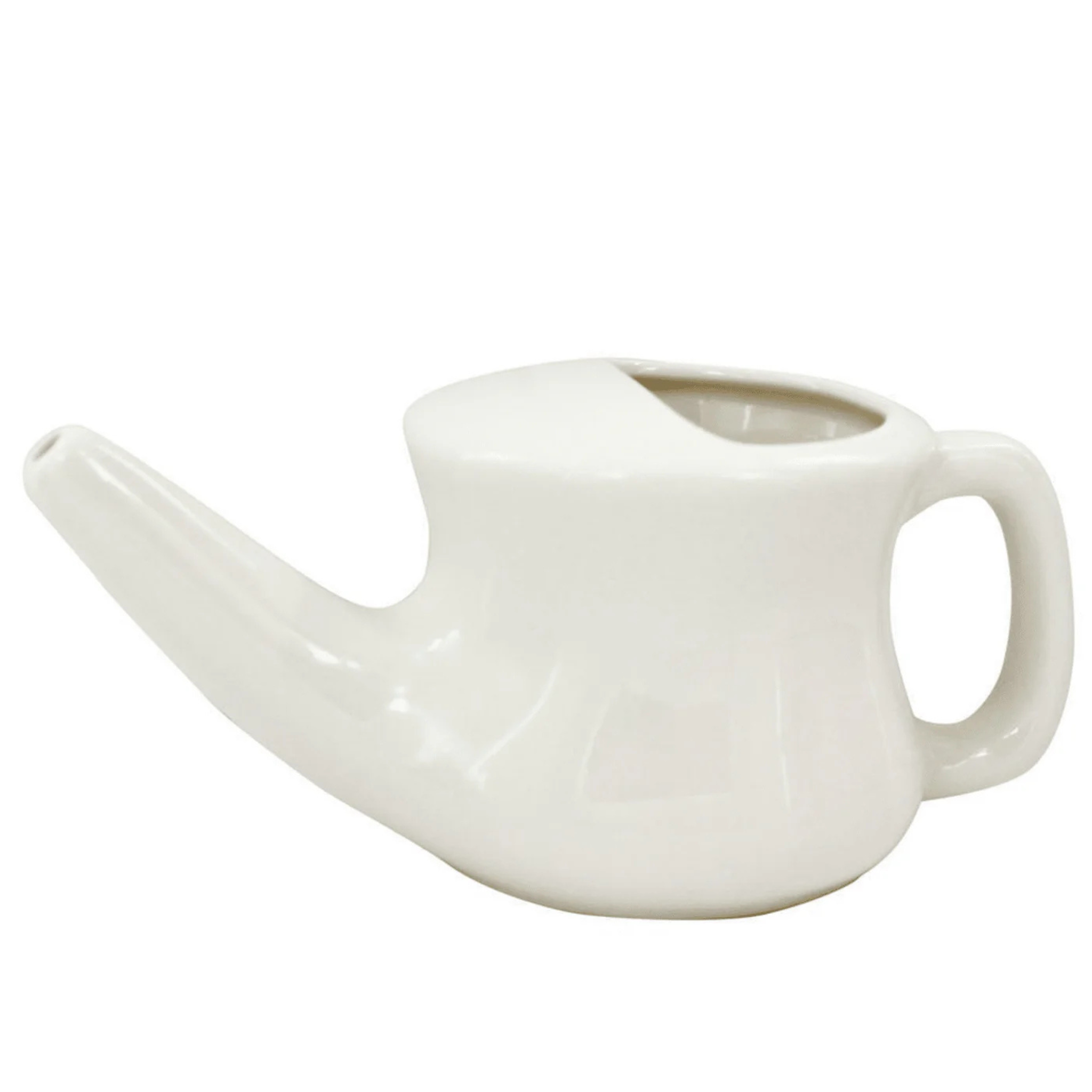 PAAVANI Ayurveda White ceramic neti pot 